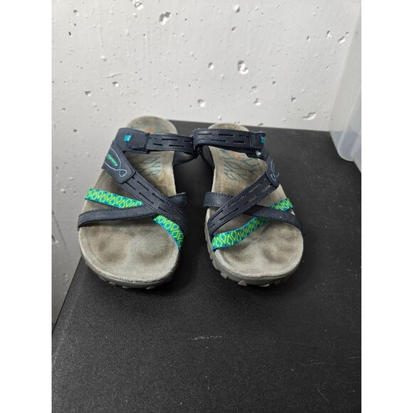 Merrell Womens Navy Blue Terran Slide II Sandal Size 7 Strappy Outdoor Hiking - Picture 2 of 10